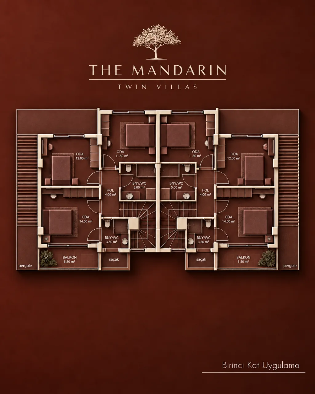 The Mandarin birinci kat planı